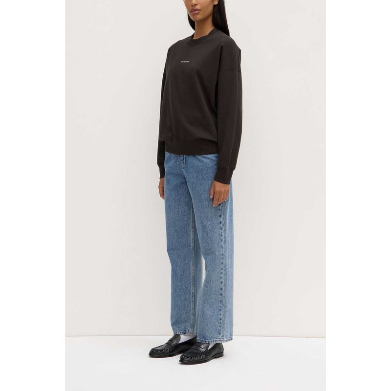 Assembly Label Womens Atelier Logo Fleece Washed Black image number 3